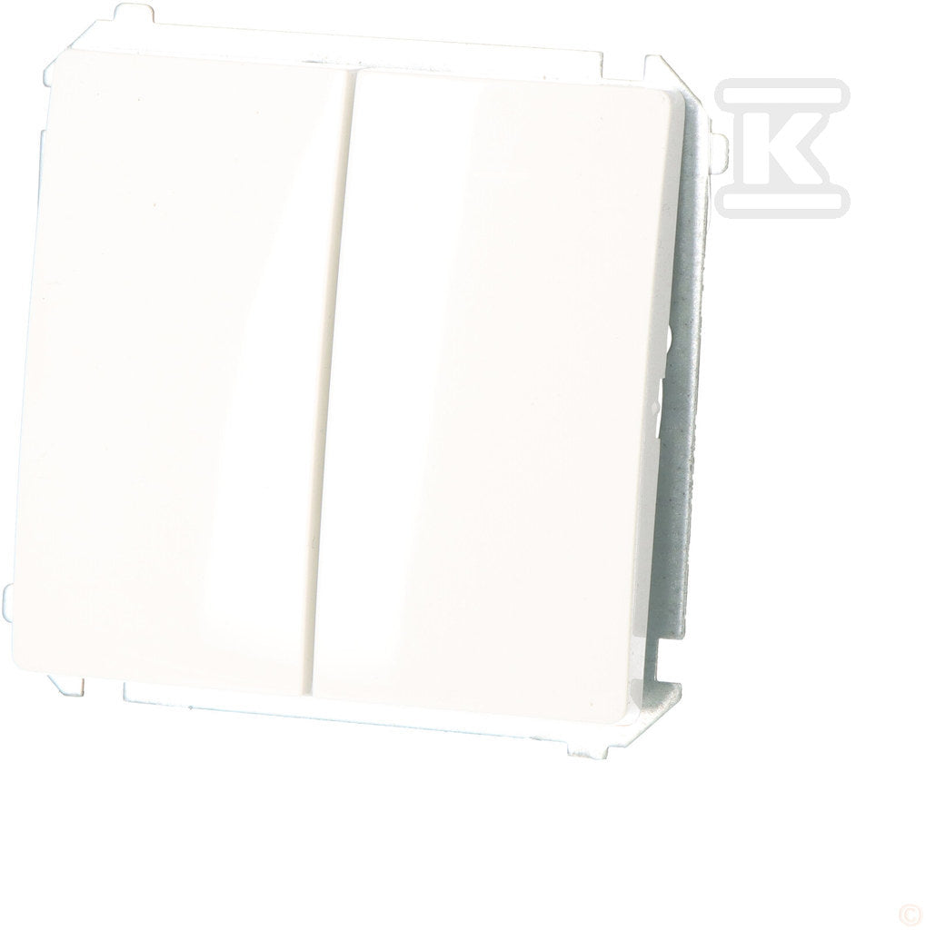 Łącznik schodowy podwójny z podświetleniem BMW6/2L.01/11 Basic moduł biały