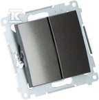 Łącznik świecznikowy do wersji IP44 10 AX, antracyt Simon54
