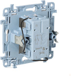 Łącznik świecznikowy z podświetleniem LED i do wersji IP44 (moduł) 10 AX, 250 V~, zaciski śrubowe.