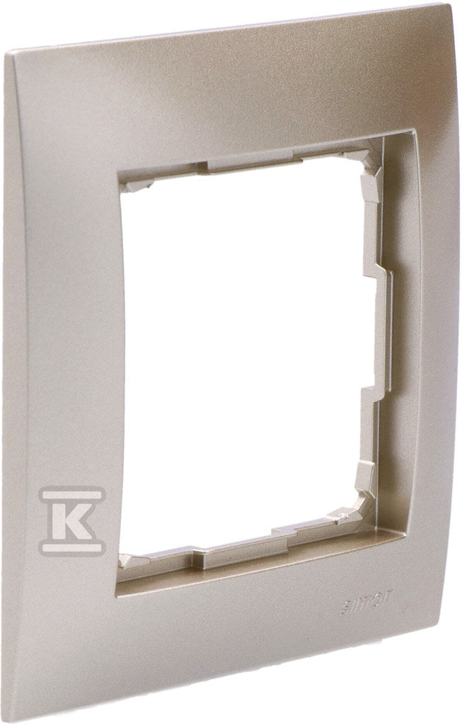 Ramka 1-krotna uniwersalna IP20 / IP44, złoty mat Simon54
