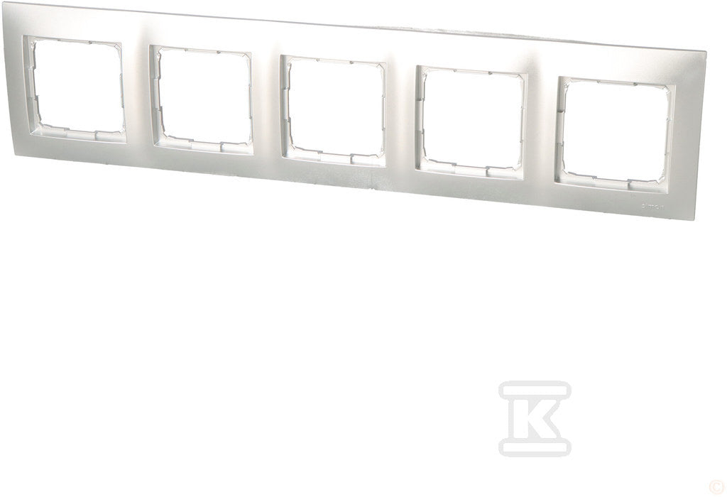 Ramka 5-krotna uniwersalna IP20 / IP44, srebrny mat Simon54