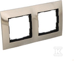 Ramka 2-krotna Metalowa Inox - IP20 / IP44, inox Simon54