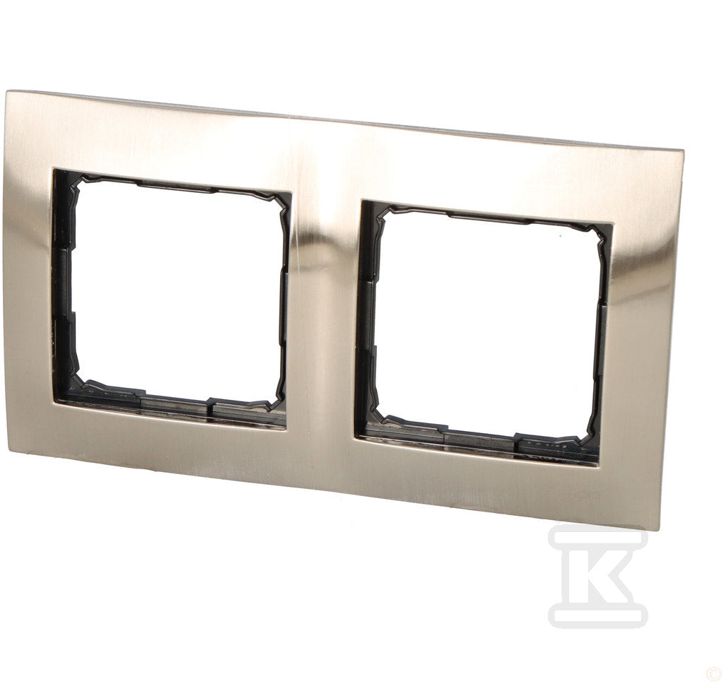 Ramka 2-krotna Metalowa Inox - IP20 / IP44, inox Simon54