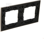 Ramka 2-krotna Metalowa Inox - IP20 / IP44, inox Simon54