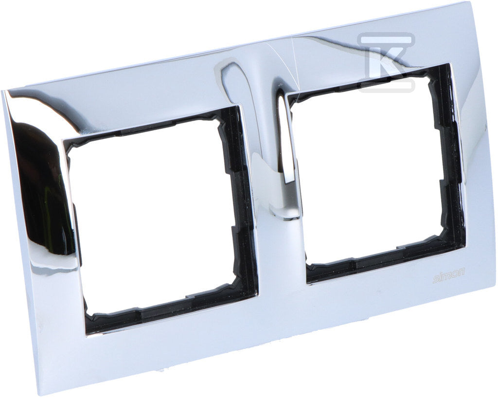 Ramka 2-krotna Metalowa Chrom - IP20 / IP44, chrom Simon54