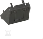 Płytka K45 1-krotna RJ z osłoną skośna, do adapterów MD, grafit