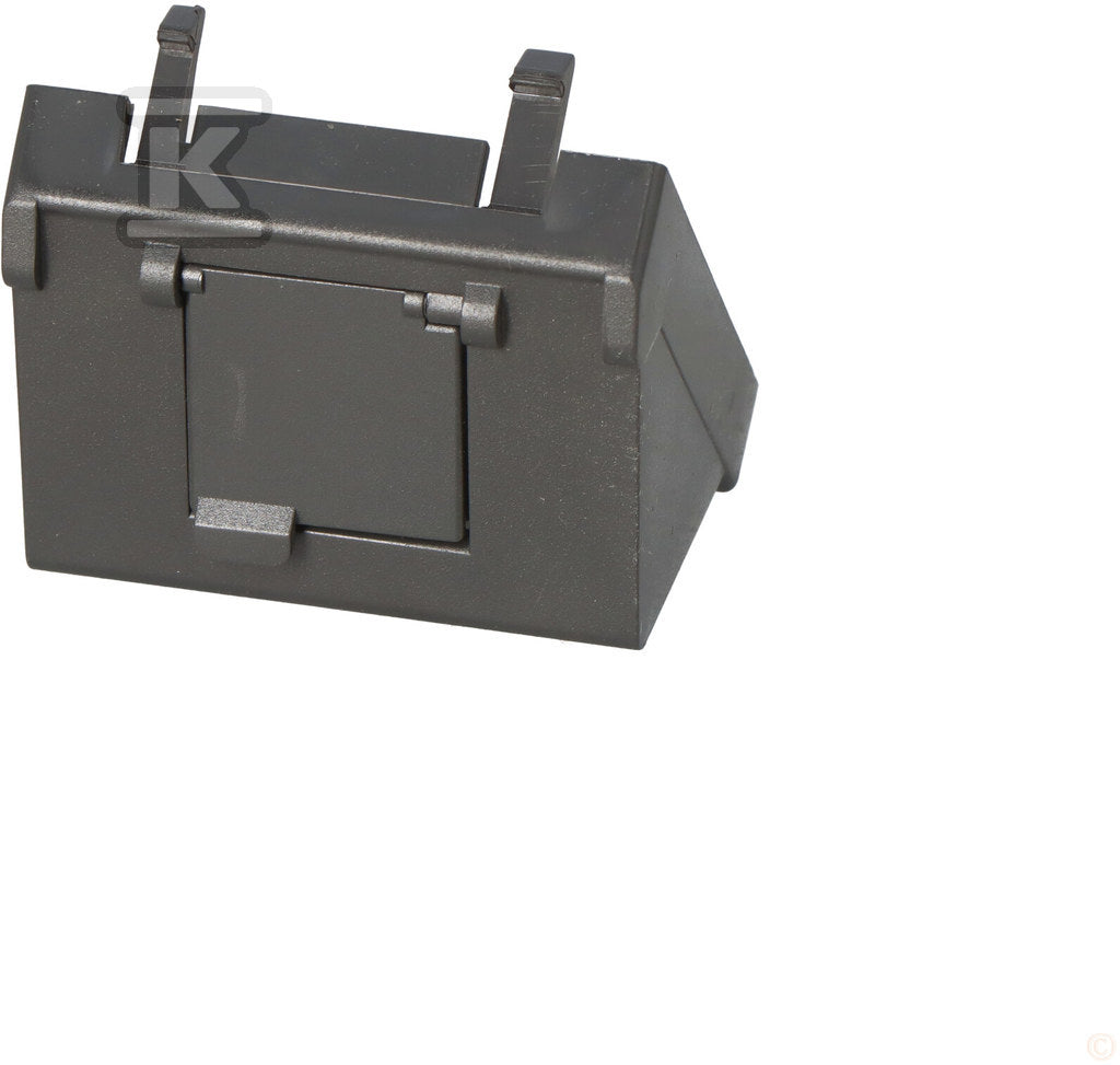 Płytka K45 1-krotna RJ z osłoną skośna, do adapterów MD, grafit