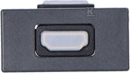 Płytka K45/2 adapter HDMI-HDMI 22,5x45mm + wkład, grafit