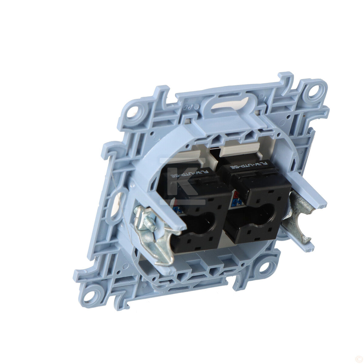 Gniazdo komputerowe podwójne RJ45 kategoria 5e (moduł), biały Simon10
