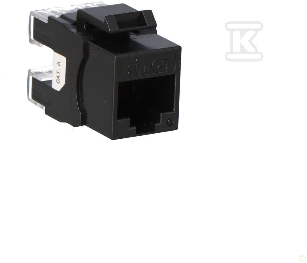 Gniazdo RJ45 kat 6 UTP SIMON Connect, czarny