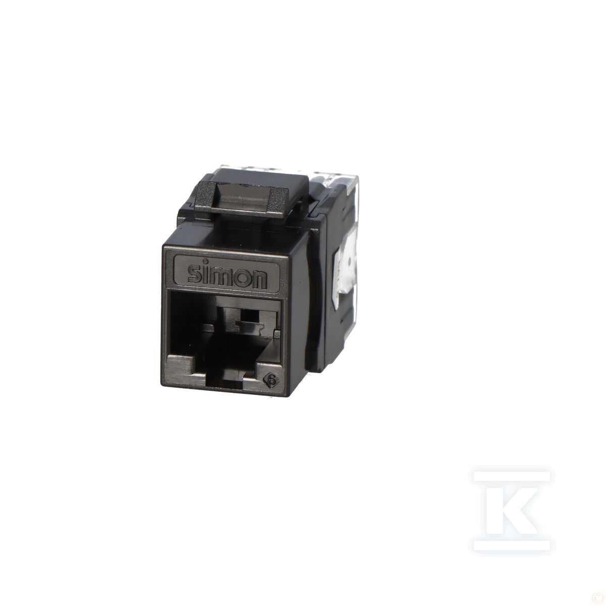 Gniazdo RJ45 kat 6 UTP SIMON Connect, czarny