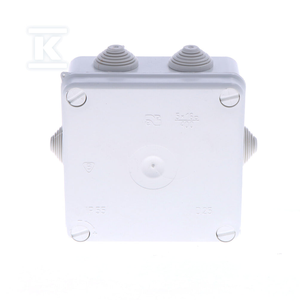 Puszka natynkowa PK-4 IP55 134x134x53 z/wkł 5x10 EP-Lux