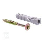 Kołek rozporowy FIX fi 8 z wkrętem 5,0x50 mm polipropylen