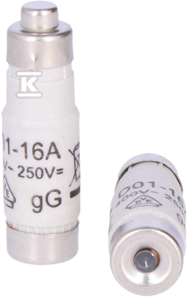 Wkładka bezpiecznikowa D01 gG 16A 400VAC