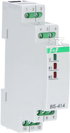 Przekaźnik bistabilny, sekwencyjny, na szynę DIN, z przekaźnikiem inrush 160A/20ms 24V BIS-414-LED-24V