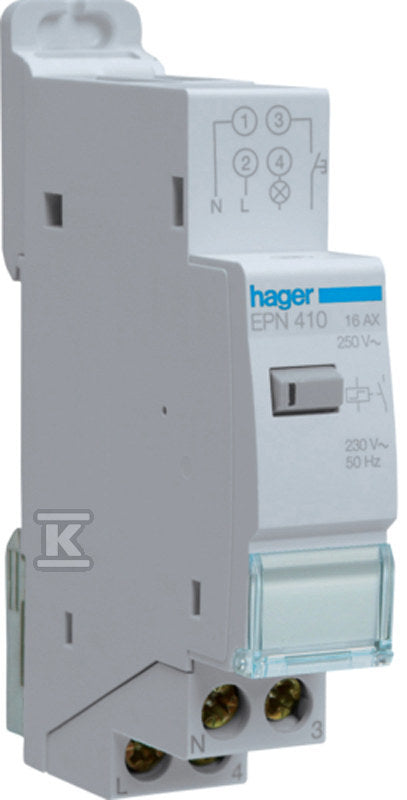 Przekaźnik bistabilny elektroniczny 1NO 230V 16A