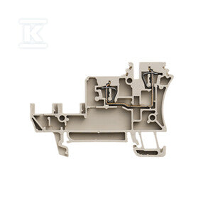 Złączka inicjatora/elementu wykonawczego, złącze sprężynowe, Ciemnobeżowy, 1.5 mm2, 17.5 A, 250 V, liczba przyłączeń: 2, liczba poziomów: 1, TS 35, ZIA 1.5/3L-1S