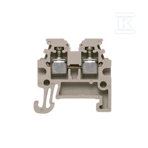 Blok zacisku przelotowego, złącze śrubowe, Ciemnobeżowy, 1.5 mm2, 17.5 A, 400 V, liczba przyłączeń: 2, WDU 1.5/R3.5