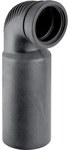 Kolano PE Silent-db20 HT 110x90/90 przyłączeniowe, krótkie o małym promieniu, do wiszącej miski WC, sanitarne, do kanalizacji wewnętrznej niskoszumowej, kolor czarny