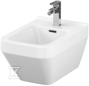 Bidet wiszący z ukrytym montażem Crea prostokątny