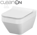 Miska wisząca WC bezkołnierzowa z ukrytym montażem Crea New CleanOn prostokątna, bez deski