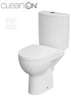 Kompakt 478 Parva New CleanOn 3/5 l,odpływ poziomy, deska duroplastowa wolnoopadająca z Funkcją łatwego wypinania