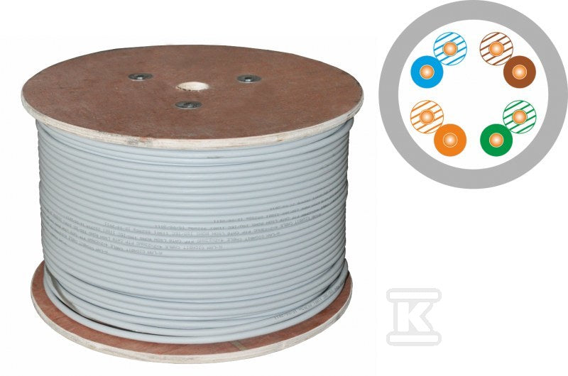 Kabel U/UTP kat.5e PVC 4PR 500m 25 lat gwarancji, badanie jakości laboratorium INTERTEK (USA)