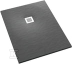 Brodzik kompozytowy 3.3134/S/ST-M2 Stabilsound Plus Grey Stone 70x100x3,5 cm "Kalait", prostokątny z maskownicą M2