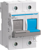 Modułowy rozłącznik bezpiecznikowy poziomy D02 1P+N 63A 400VAC 110/220VDC