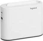 Przedłużacz narożny 3x2P+Z, USB A+C, bez przewodu (wielogniazdowy blok przenośny) - biały/aluminium, HELMO