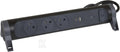 Przedłużacz PREMIUM, obrotowy, 3x2P+Z, USB A+C, z ogranicznikiem przepięć, z przewodem 1.5 metra 3x1.0 mm2 - czarny/grafitowy, HELMO