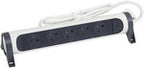 Przedłużacz PREMIUM, obrotowy, 6x2P+Z, z przewodem 3.0 metra 3x1.5 mm2 - biały/grafitowy, HELMO