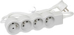 Przedłużacz STANDARD 6x2P+Z, z przewodem 3.0 metra 3x1.5 mm2 - biały/jasnoszary, HELMO