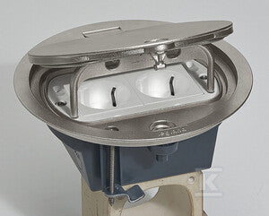 Puszka 4 moduły INOX