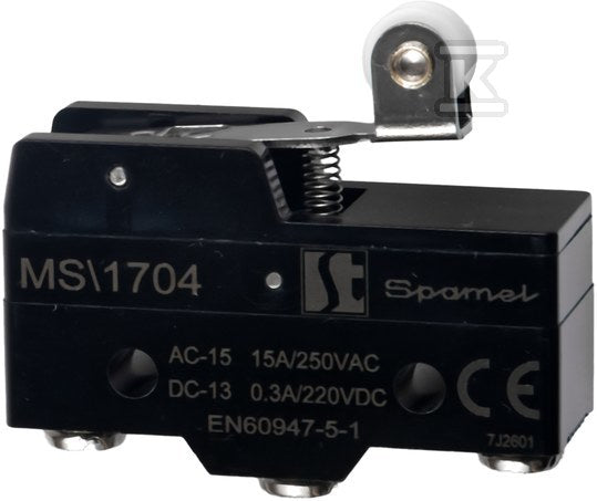 Łącznik miniaturowy dźwignia z rolką krótka