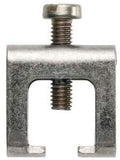 Widełki zaciskowe (szyba bus), Jarzmo, srebrny, 6 mm2, Szerokość: 8 mm, M 4, Stal, ZBE 6