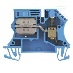Zaciski modularne przewodu neutralnego, złącze śrubowe, 10, 400 V, 57 A, TS 35, niebieski, WNT 10 10X3