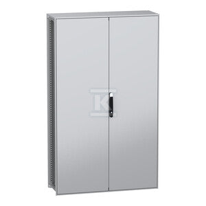 Stojąca obudowa modułowa, PanelSeT SFN, stal dekarbonizowana, płyta montażowa, 2000x1200x400mm, drzwi podwójne, IP55