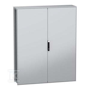 Stojąca obudowa modułowa, PanelSeT SFN, stal dekarbonizowana, płyta montażowa, 2000x1600x400mm, drzwi podwójne, IP55