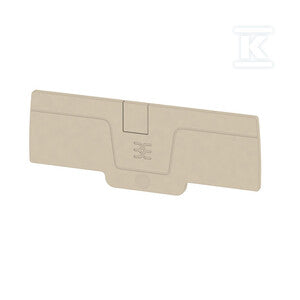 Płytka końcowa do złączek, Ciemnobeżowy, Wysokość: 85.8 mm, Szerokość: 2.1 mm, V-0, Wemid, zatrzaskowe: Tak, AEP 4C 4