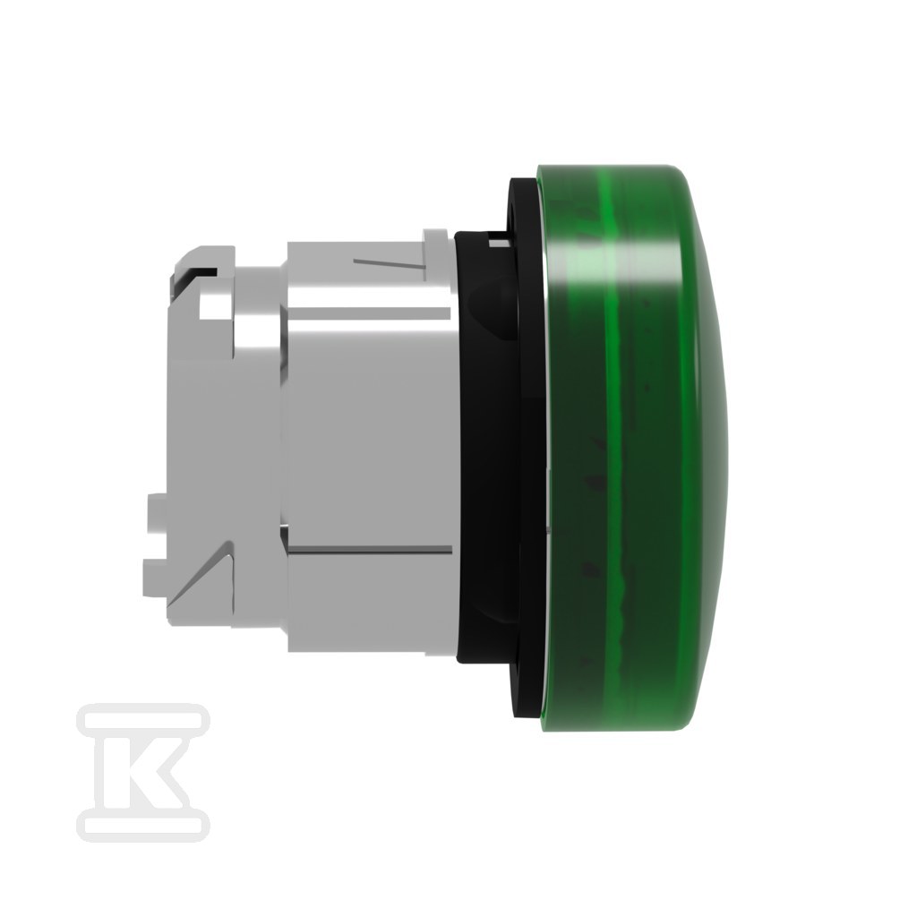 Główka dla led zielony ZB4BV033