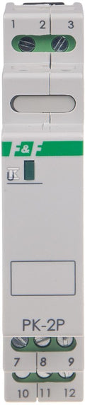 Przekaźnik elektromagnetyczny PK-2P 24V AC/DC, styk: 2P I=2x8A, 1 moduł