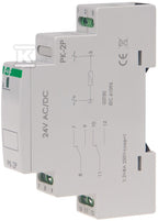 Przekaźnik elektromagnetyczny PK-2P 24V AC/DC, styk: 2P I=2x8A, 1 moduł