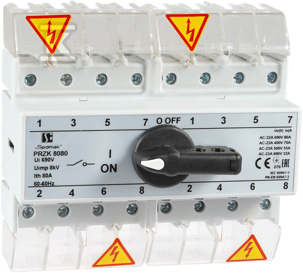Przełącznik sieć-agregat bez sprzęgacza PRZK-8080\W02 1-0-2