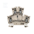 Blok zaciskowy, złącze śrubowe, Ciemnobeżowy, 2.5 mm2, 400 V, 400 V, liczba przyłączeń: 4, liczba poziomów: 2, TS 35, WDK 2.5 1D A.1