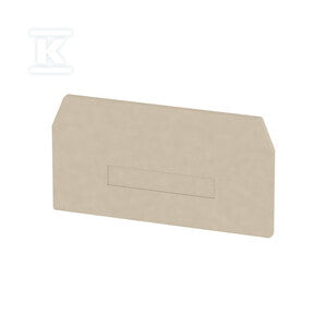 Płyta separacyjna (terminal), Ciemnobeżowy, Wysokość: 82.2 mm, Szerokość: 2.7 mm, V-0, Wemid, ZAP/TW ZDU16