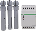 Przekaźnik kontroli poziomu cieczy PZ-829 dwustanowy, z sondami PZ2 w komplecie (3szt.), styki 2×1P, I=2×16A, 3 moduły