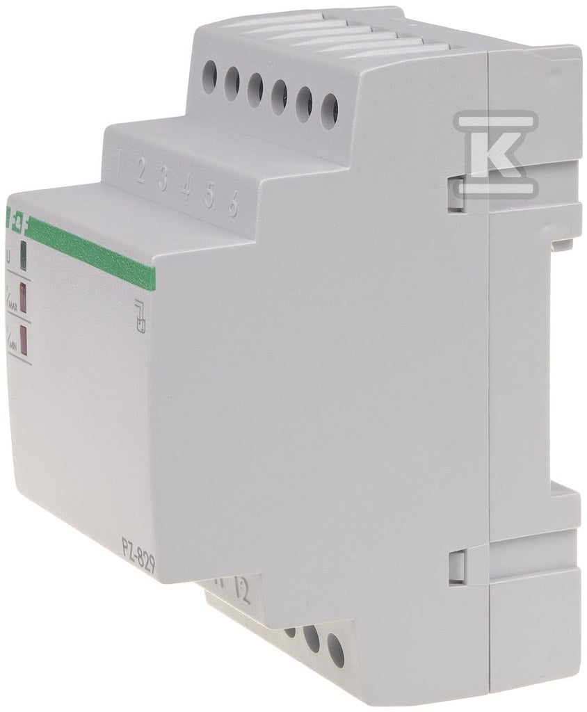Przekaźnik kontroli poziomu cieczy PZ-829 dwustanowy, z sondami PZ2 w komplecie (3szt.), styki 2×1P, I=2×16A, 3 moduły