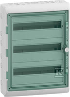 Obudowa natynkowa Mureva (dawna Kaedra) IP65 MRV-3-18-NT-T drzwi transparentne 3 rzędy 18 modułów/rząd