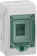 Obudowa natynkowa Mini Mureva (dawna Kaedra) IP65 mMRV-1-4-NT-T drzwi transparentne 1 rząd 4 moduły/rząd